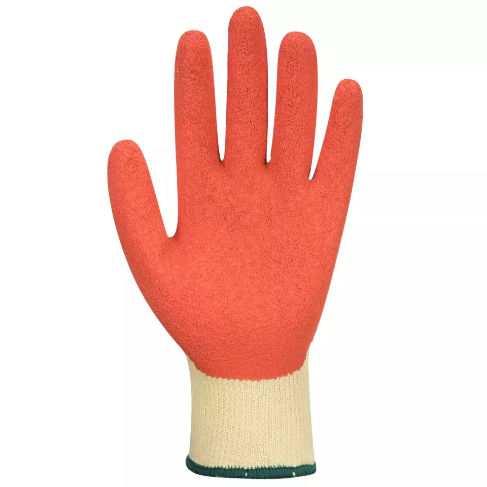 Portwest A100ORR, Grip Glove - Latex, Orange, image 2, gallery thumbnail