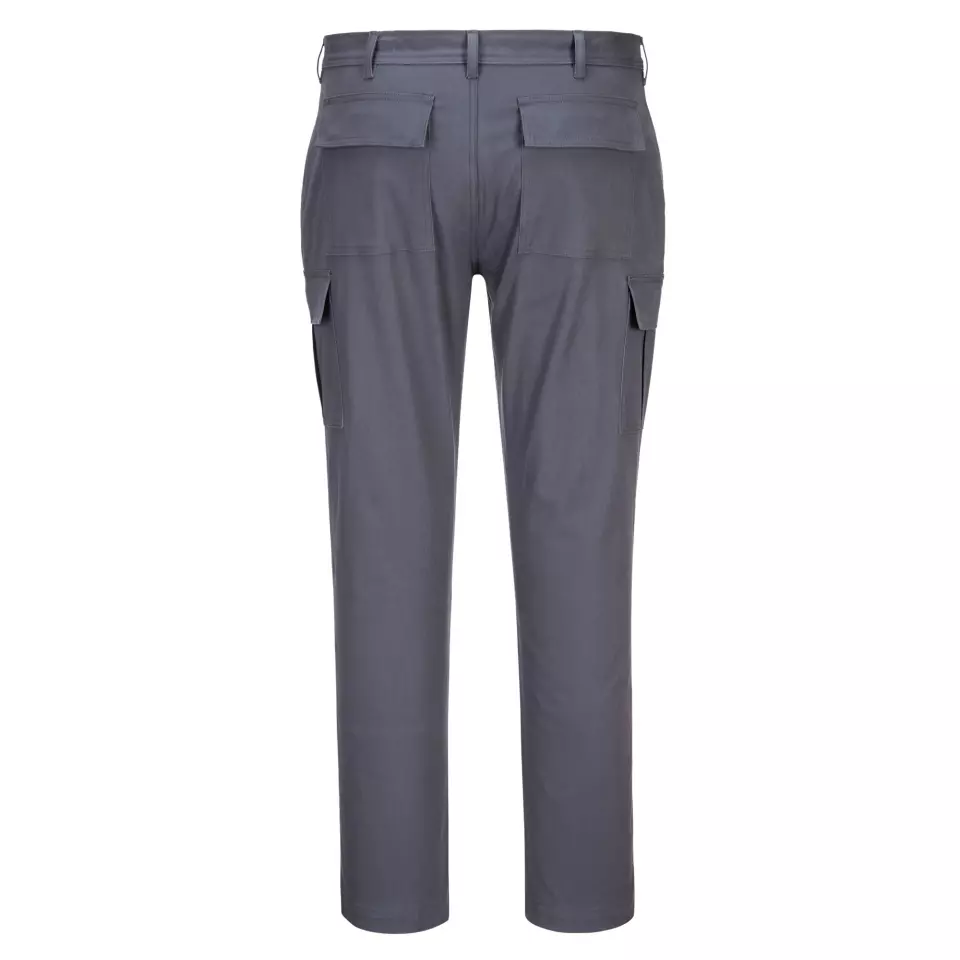 Portwest S231CGR, WX2 Eco Stretch Slim Fit Combat Trousers, Charcoal Grey, image 2, gallery thumbnail