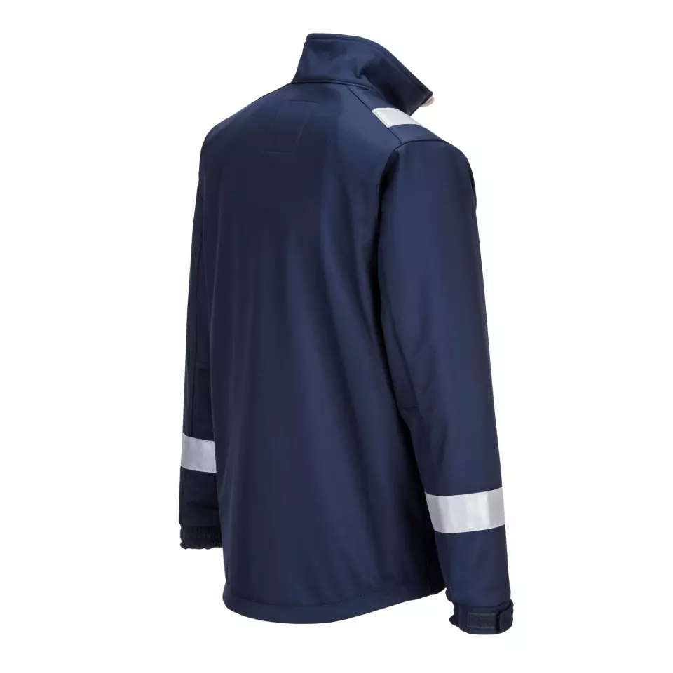 Portwest MV73NAR, Modaflame Softshell Jacket, Navy, image 3, gallery thumbnail