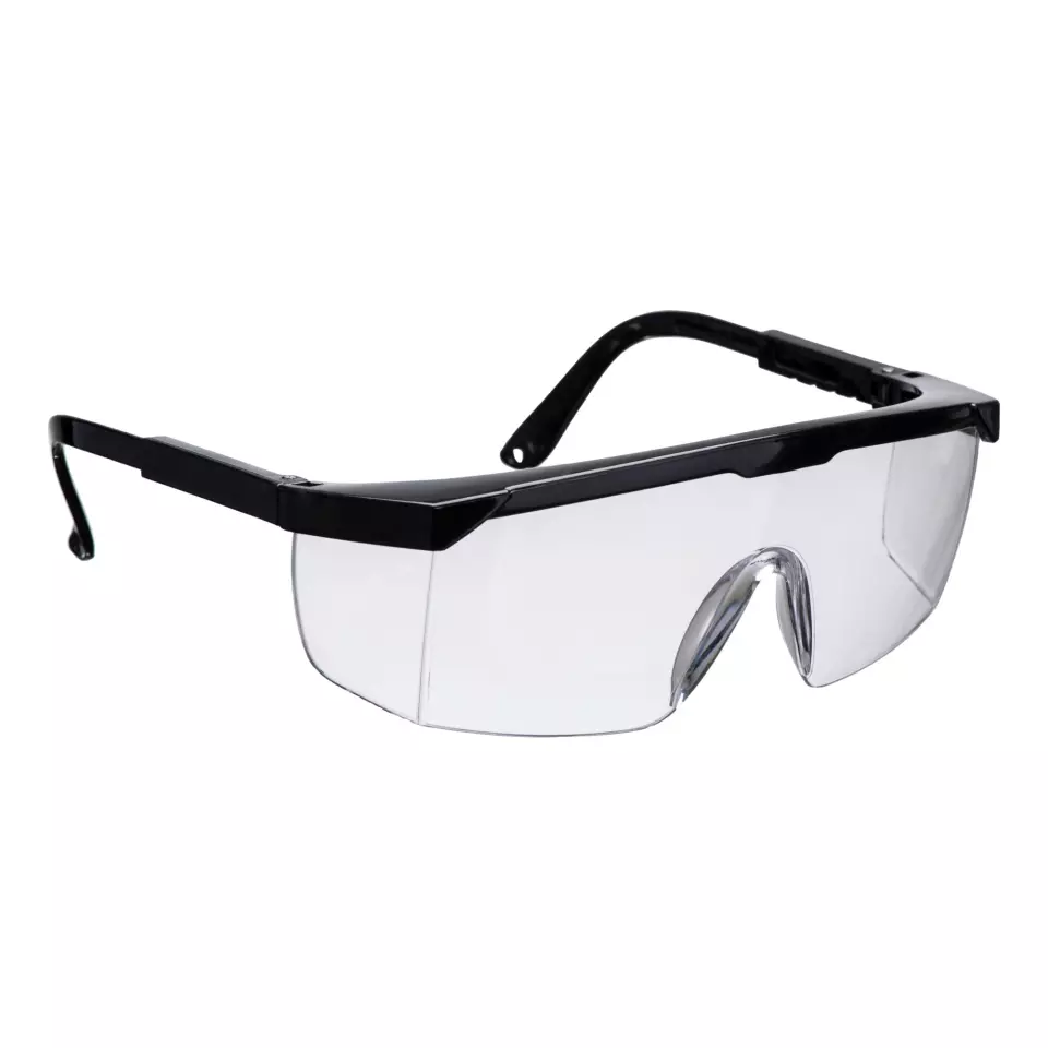 Portwest PS33CLR, Classic Safety Plus Spectacles, Clear, image 2, gallery thumbnail
