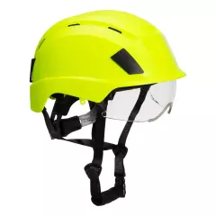Portwest PS80YER, Integrated Visor Helmet, Yellow