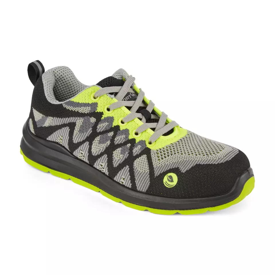 Portwest FC08BKY, Compositelite Eco Sicherheits-Sneaker S1P, Schwarz/Gelb, image 1, gallery thumbnail