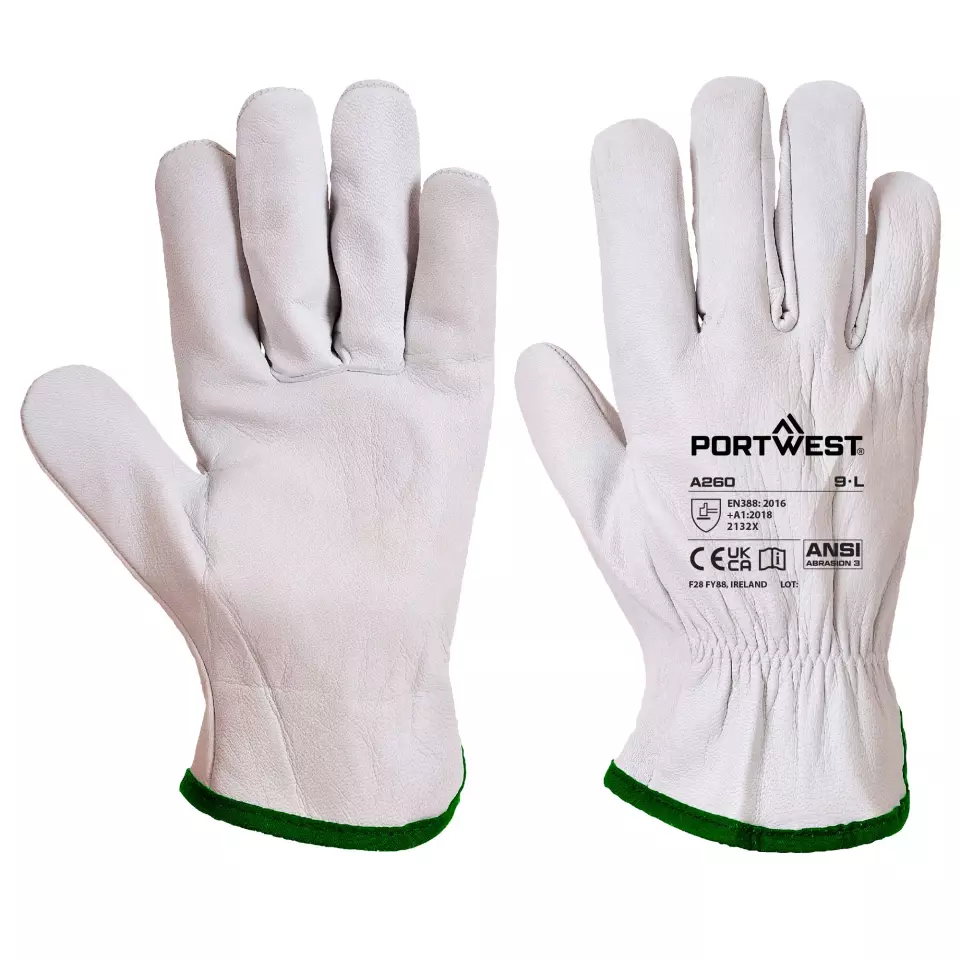 Portwest A260GRR, Oves Driver Glove, Grey, image 3, gallery thumbnail