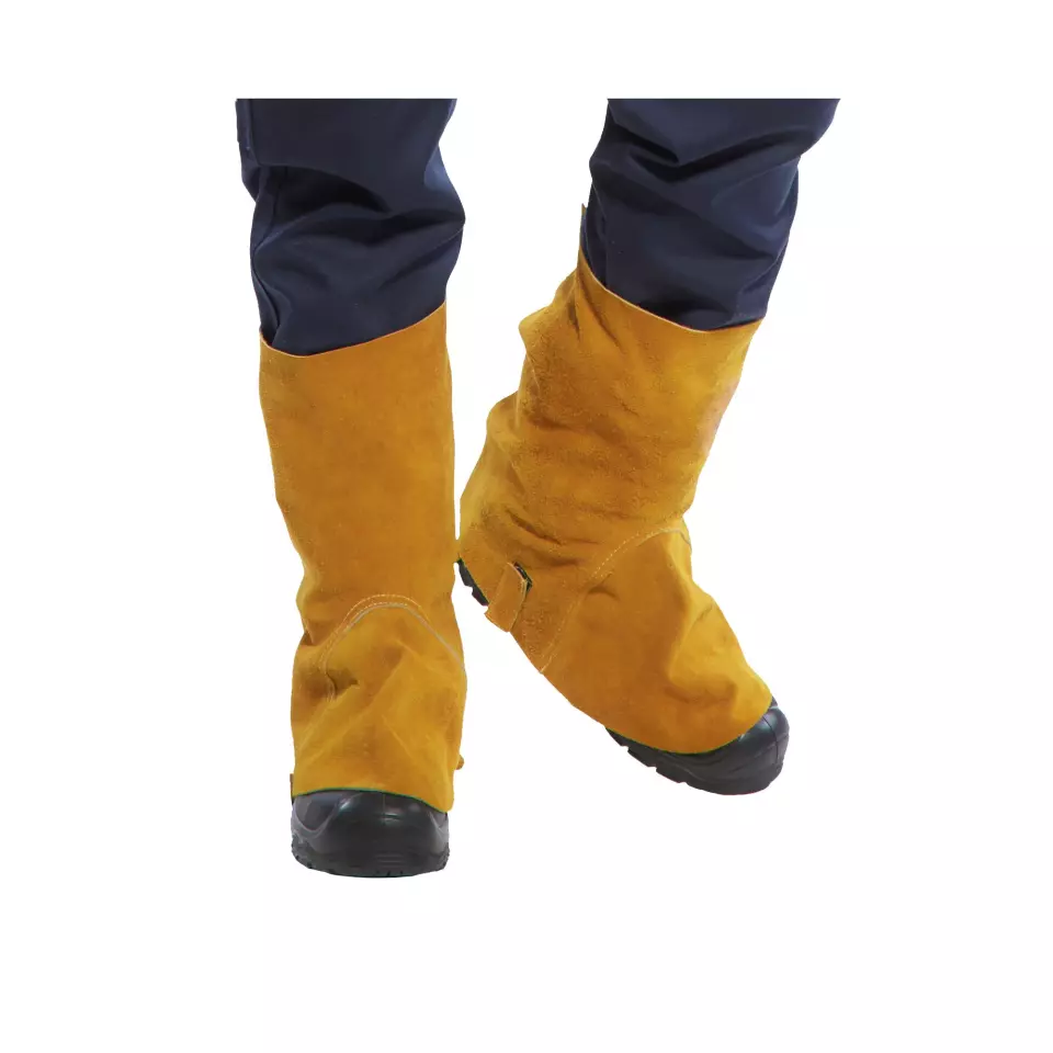 Portwest SW32TAR, FR Leather Welding Boot Cover, Tan, image 1, gallery thumbnail