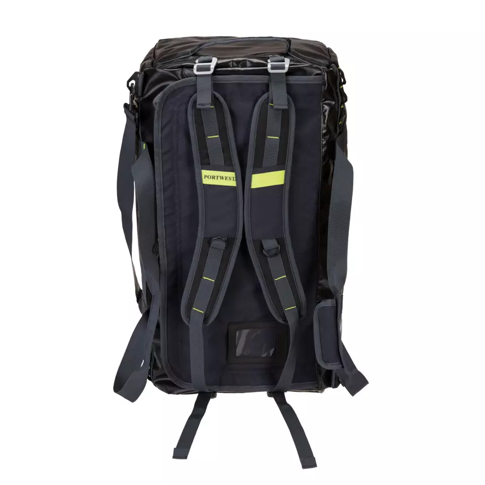 Portwest B950BKR, PW3 70L Water-Resistant Duffle Bag, Black, image 2, gallery thumbnail