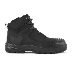 Portwest FD04BKR, Composite Nubuck Leather Mid Boot S3S HRO SR FO SC LG, Black