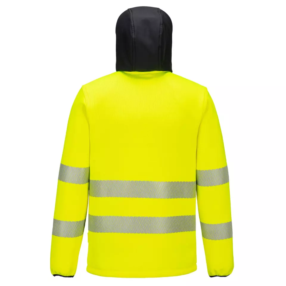 Portwest PW335YBR, Hi-Vis Technical Fleece, Yellow/Black, image 2, gallery thumbnail