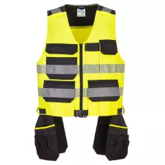 Portwest PW308YBR, PW3 huomiotyökaluliivi luokka 1, keltainen/musta