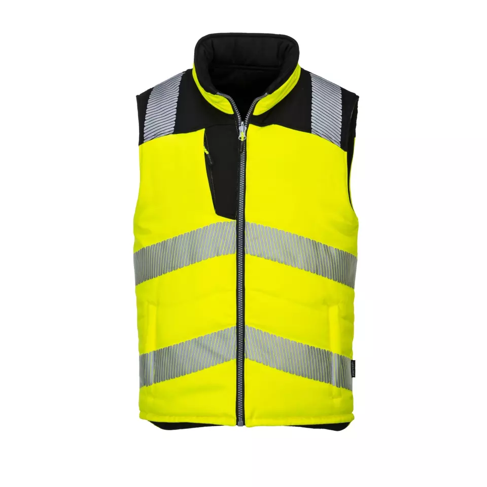Portwest PW374YBR, PW3 Hi-Vis Wendbare Weste, Gelb/Schwarz, image 1, gallery thumbnail