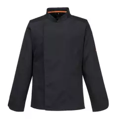 Portwest C838BKR, Chef's MeshAir Pro Jacket L/S, Black