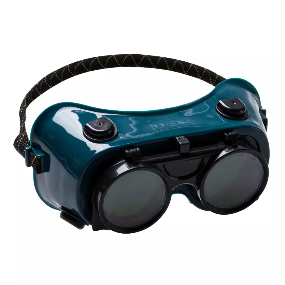 Portwest PW60BGR, Gas Welding Goggles, Bottle Green, image 2, gallery thumbnail