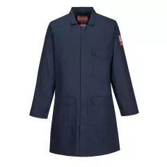 Portwest FR34NAR, Bizflame Flammhemmender Standardmantel, Marineblau