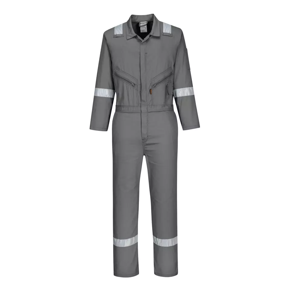 Portwest C814GRR, Iona Cotton Coverall, Grey, image 5, gallery thumbnail