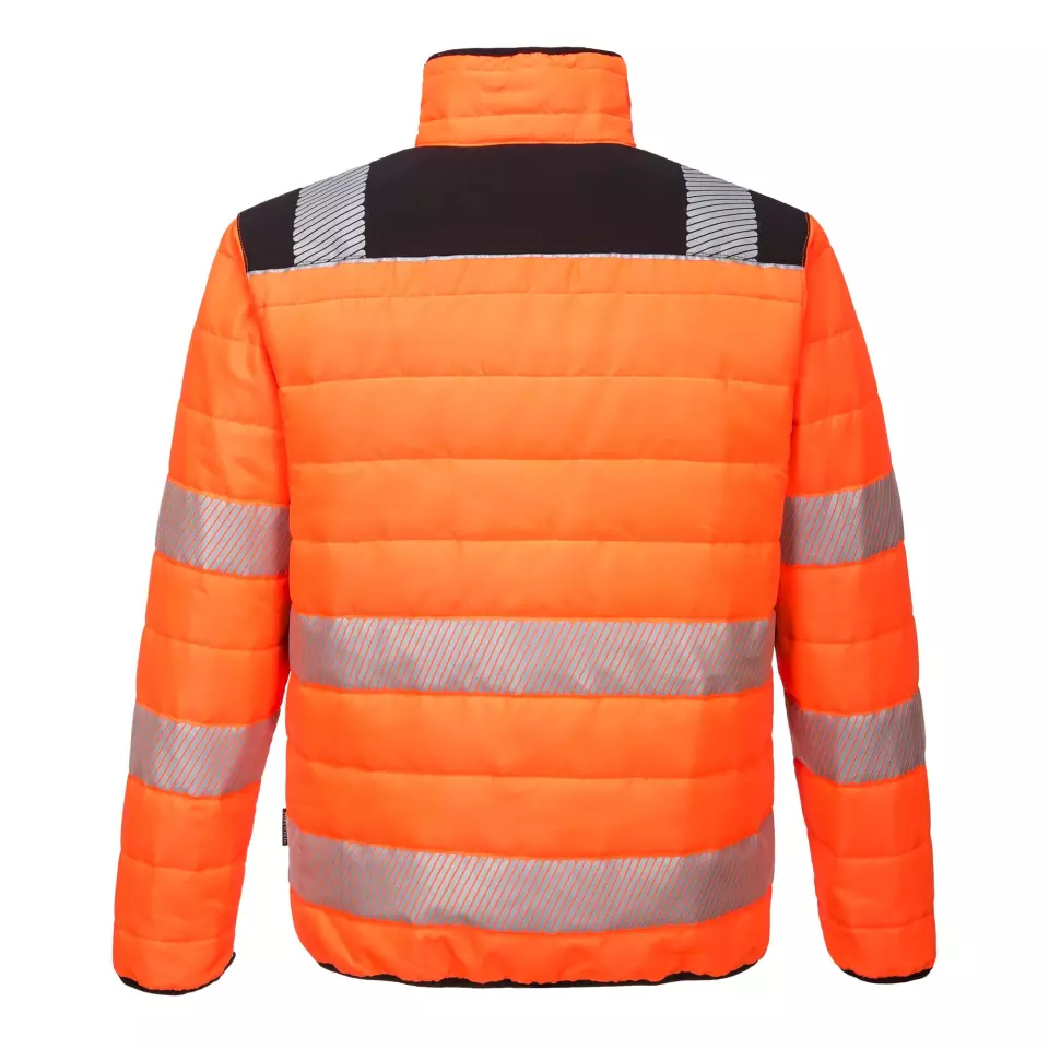 Portwest PW371OBR, PW3 Hi-Vis Baffle Jacket, Orange/Black, image 2, gallery thumbnail