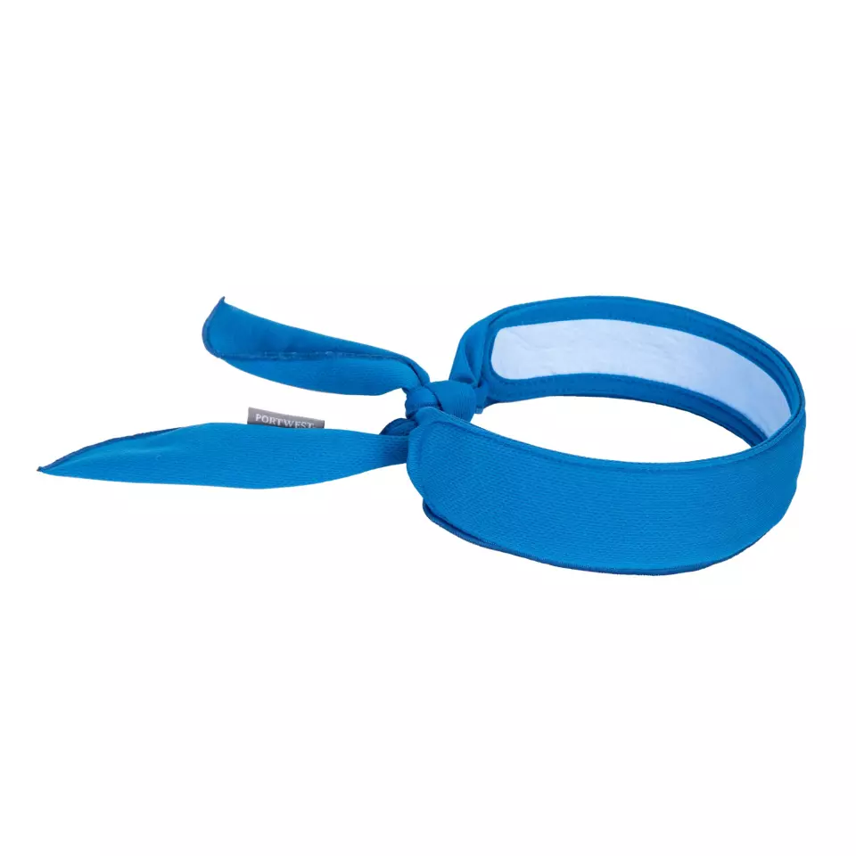 Portwest CV05BLU, Cooling Neck Scarf, Blue, image 3, gallery thumbnail