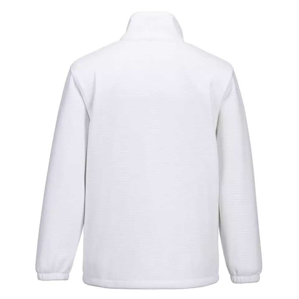 Portwest AS26WHR, Anti-Static ESD Fleece, White, image 2, gallery thumbnail