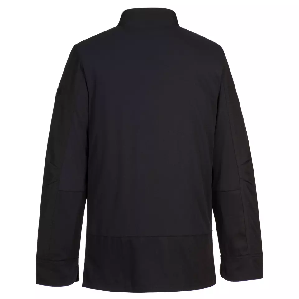 Portwest C835BKR, Chef's Mesh Air Pro Surrey Jacket L/S, Black, image 2, gallery thumbnail