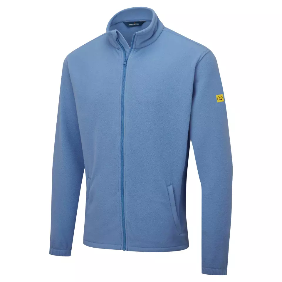 Portwest AS26HBR, Anti-Static ESD Fleece, Hamilton Blue, image 3, gallery thumbnail