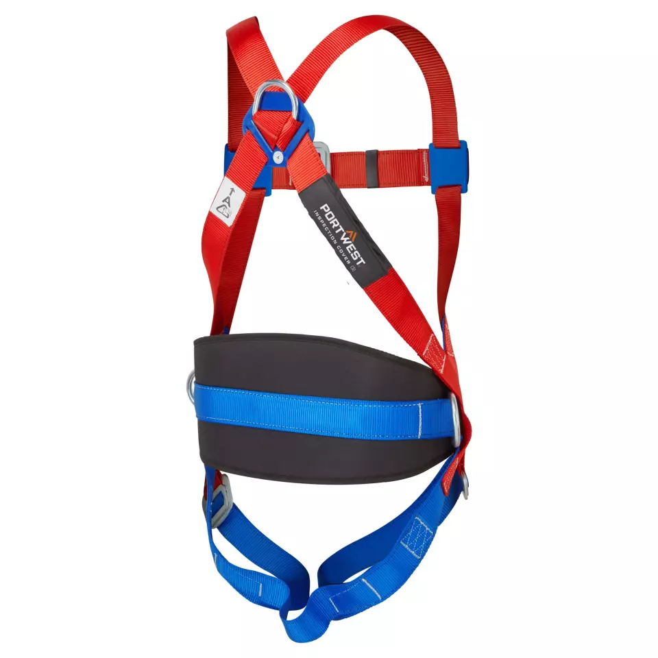 Portwest FP14RER, 2 Point Comfort Harness, Red, image 6, gallery thumbnail
