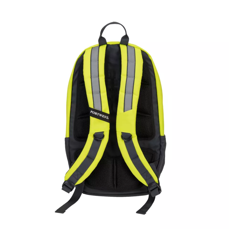 Portwest B955YER, PW3 Hi-Vis Rucksack, Yellow, image 2, gallery thumbnail