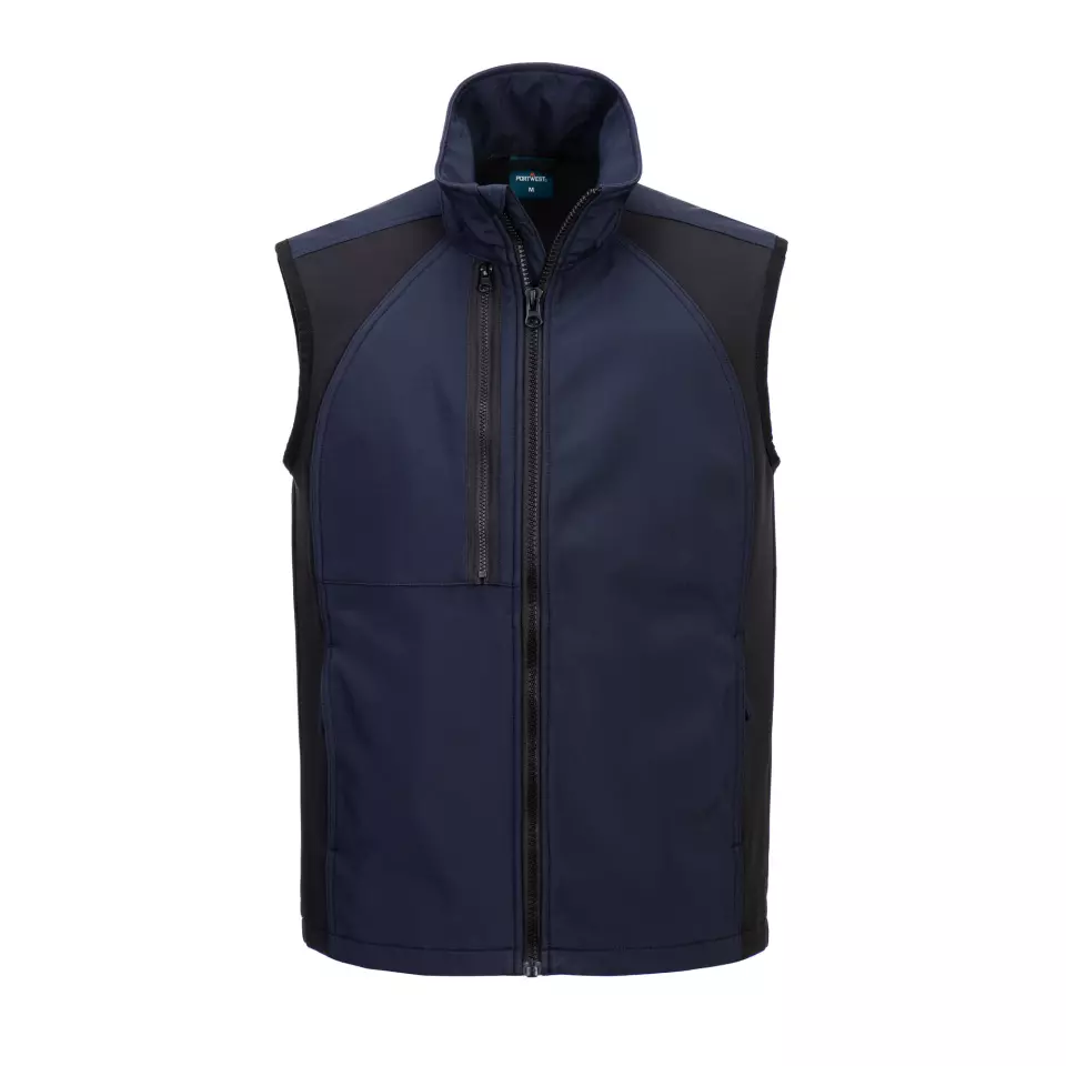 Portwest CD876DNR, WX2 Eco Softshell Bodywarmer (2L), Dark Navy, image 1, gallery thumbnail