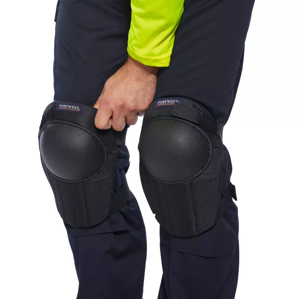 Portwest KP20BKR, Lightweight Knee Pad, Black, image 3, gallery thumbnail
