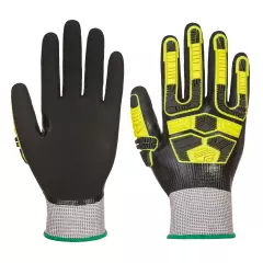 Portwest AP55G8R, Waterproof HR Cut Impact Glove, Grey/Black