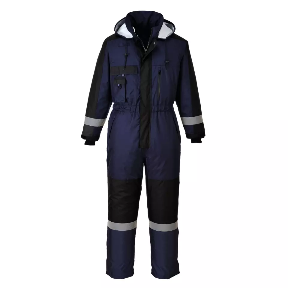 Portwest S585NAR, Winter Coverall, Navy, image 2, gallery thumbnail