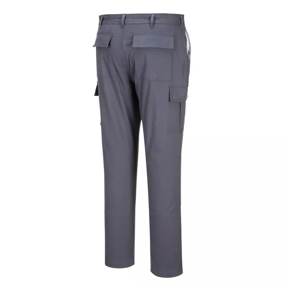 Portwest S231CGR, WX2 Eco Stretch Slim Fit Combat Trousers, Charcoal Grey, image 6, gallery thumbnail