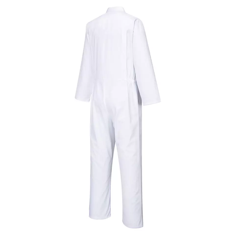 Portwest 2201WHR, Food Industry No Pocket Coverall, White, image 4, gallery thumbnail