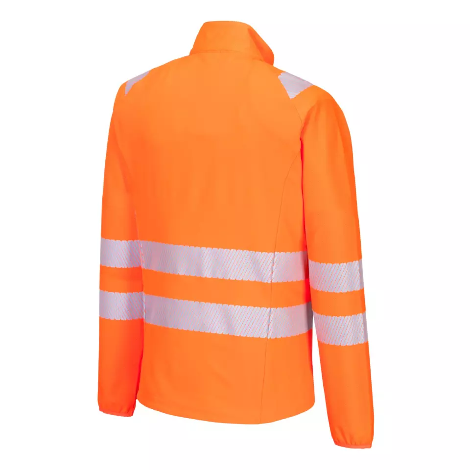 Portwest DX481OBR, DX4 Hi-Vis Lightweight Mid Layer, Orange/Black, image 3, gallery thumbnail
