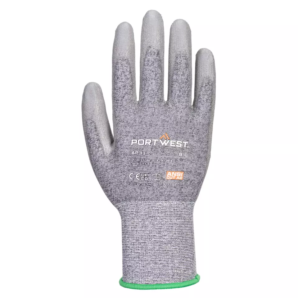 Portwest AP31K7R, Senti Cut Lite Glove, Black/Grey, image 1, gallery thumbnail