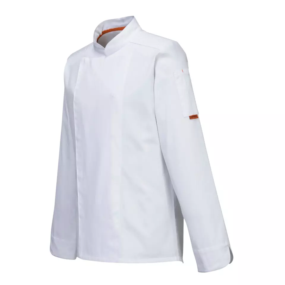 Portwest C838WHR, Chef's MeshAir Pro Jacket L/S, White, image 3, gallery thumbnail