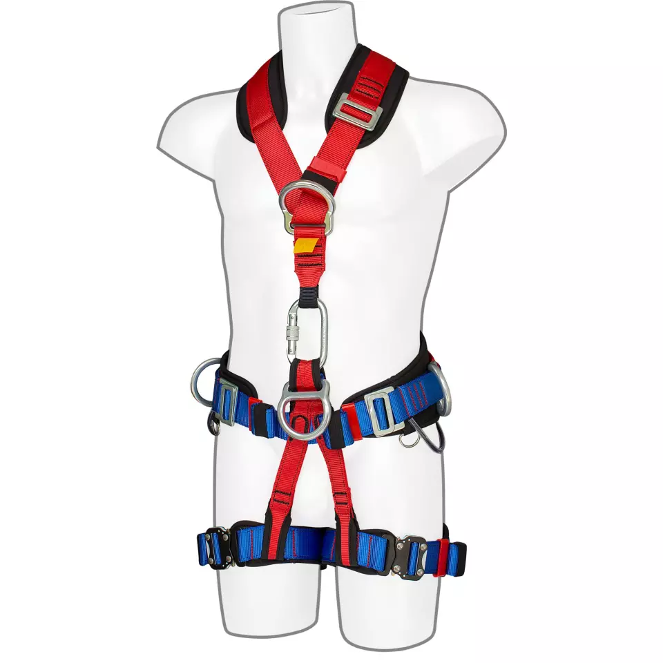 Portwest FP19RER, 4 Point Comfort Plus Harness, Red, image 1, gallery thumbnail