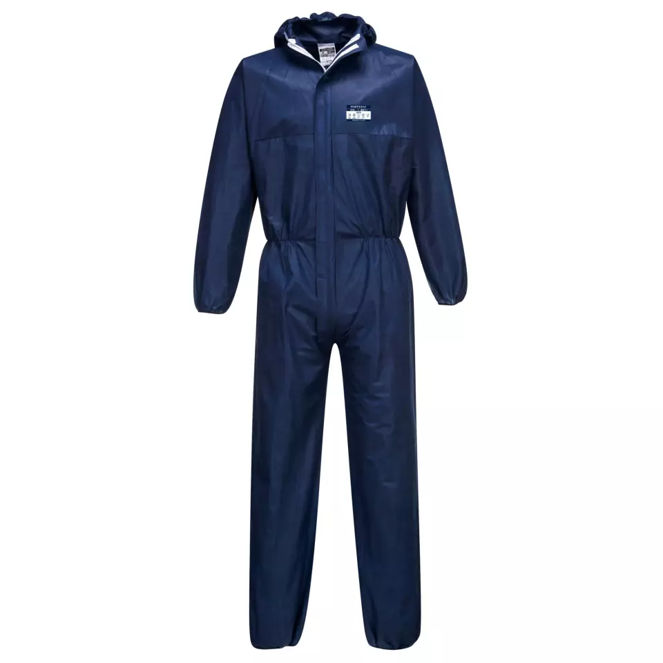 Portwest ST30NAR, BizTex SMS Coverall Type 5/6, Navy, image 1, gallery thumbnail