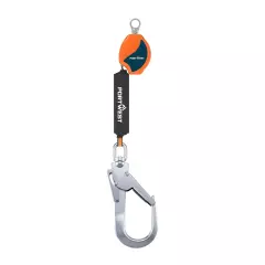 Portwest FP80O8R, 2m Self Retract Lifeline 140kg, Orange/Black