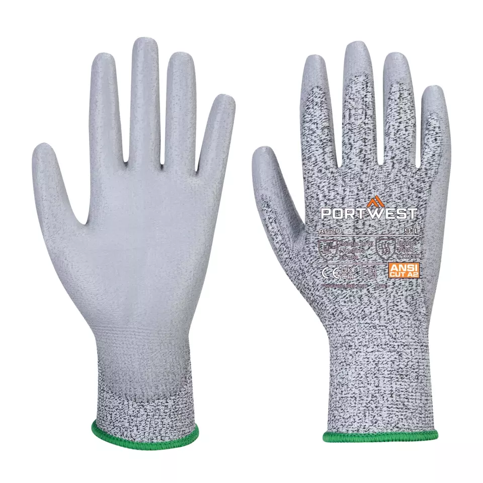Portwest A620GRR, Cut B13 PU-Handschuh, Grau, image 3, gallery thumbnail