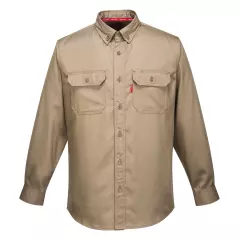 Portwest FR89KHR, Bizflame 88/12 FR Work Shirt, Khaki