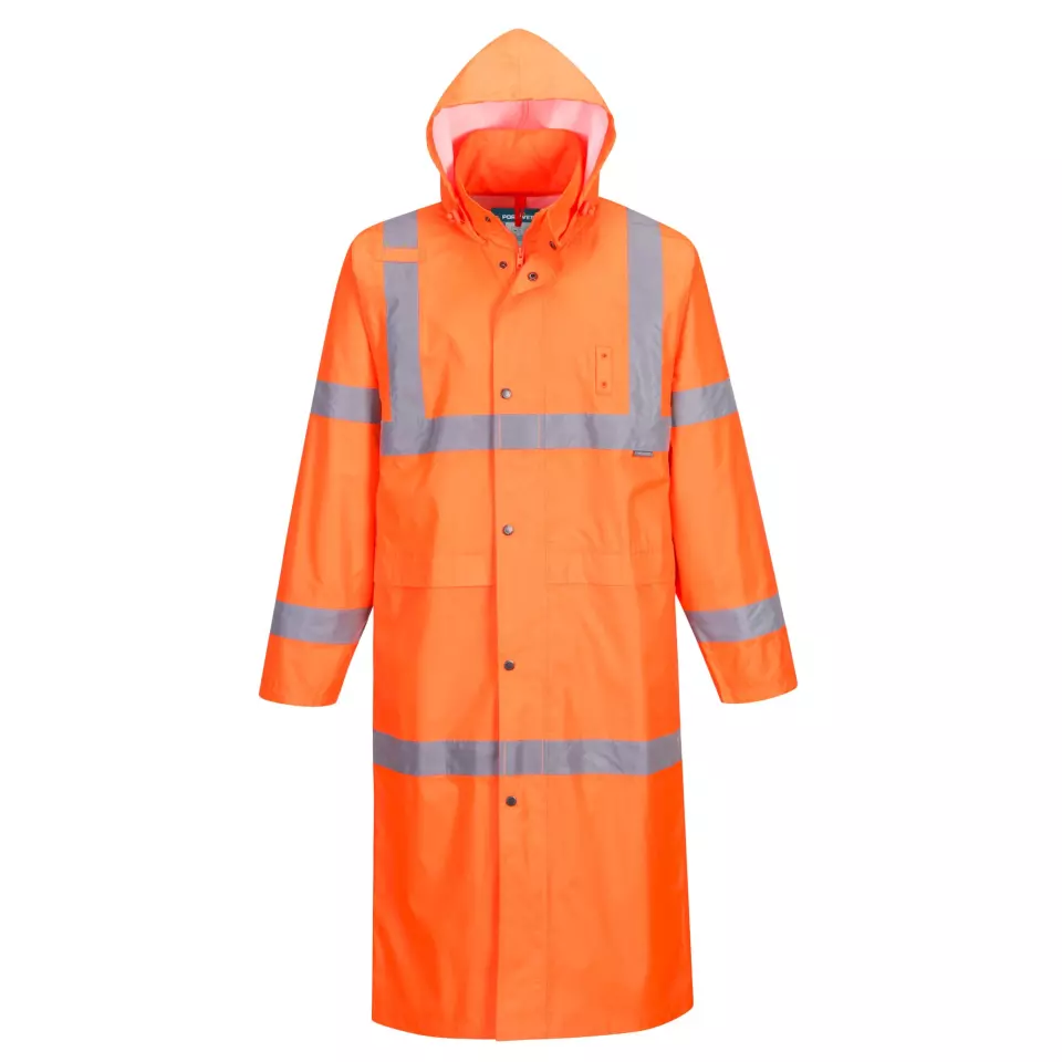 Portwest H445ORR, Warnschutz-Regenmantel 122cm, Orange, image 1, gallery thumbnail
