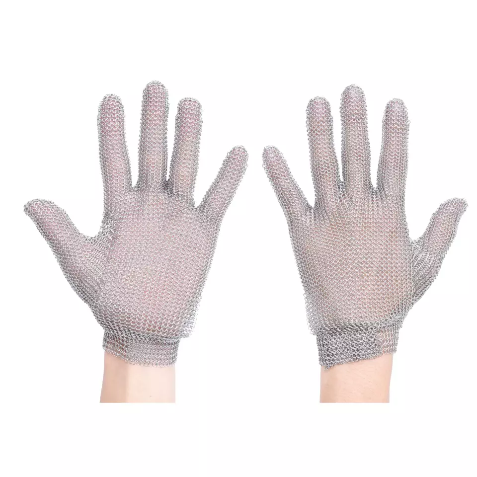 Portwest AC01SIR, Chainmail Glove, Silver, image 3, gallery thumbnail