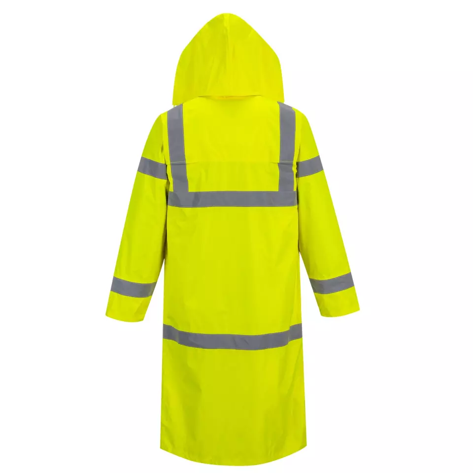 Portwest H445YER, Hi-Vis Rain Coat 122cm, Yellow, image 3, gallery thumbnail
