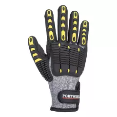 Portwest A722G8R, Anti Impact Cut Resistant Glove, Grey/Black