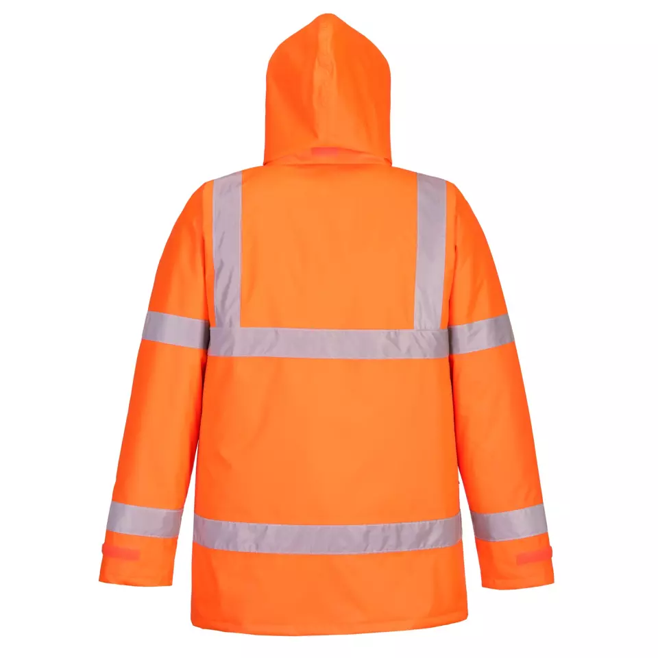 Portwest EC60ORR, Eco Hi-Vis Winter Jacket, Orange, image 3, gallery thumbnail