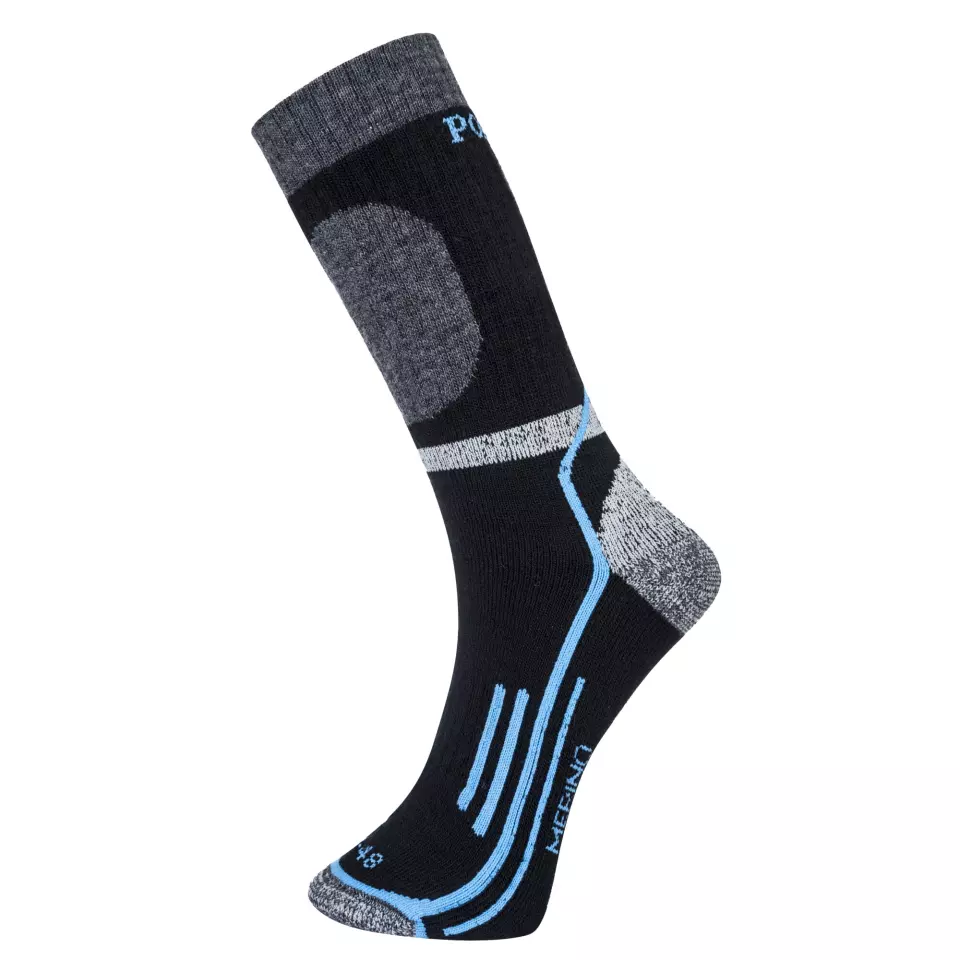 Portwest SK34BKR, Winter Merino Sock, Black, image 1, gallery thumbnail