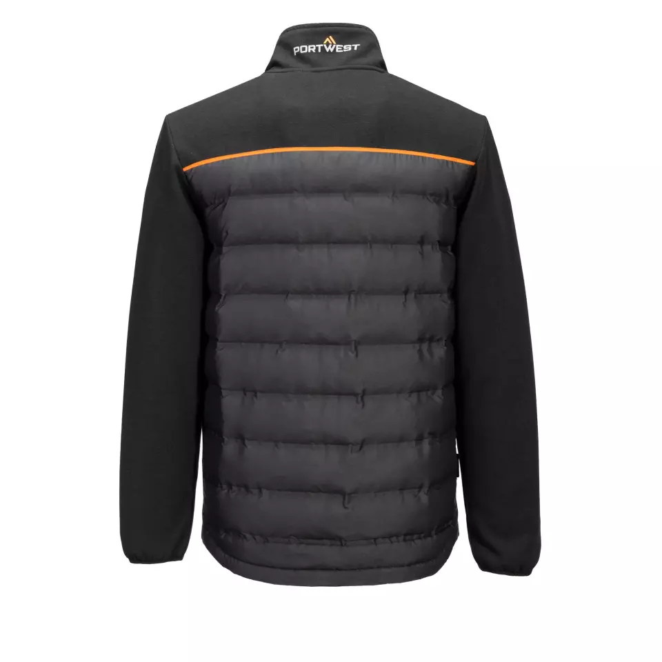 Portwest S381BKR, Hybrid Baffle Jacket, Black, image 2, gallery thumbnail