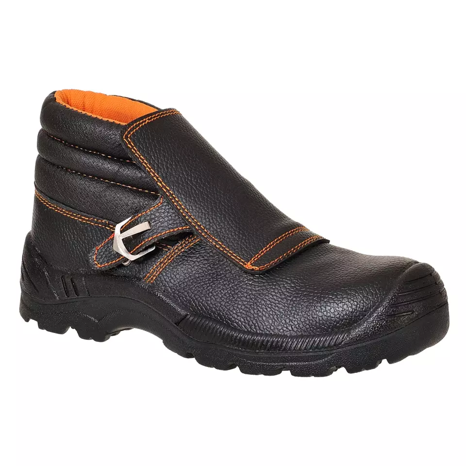 Portwest FW07BKR, Composite Action Leather Welders Boot S3L HRO SR, Black, image 1, gallery thumbnail