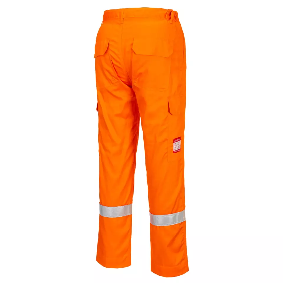 Portwest FR412ORR, Bizflame Arbeits-leichte antistatische flammhemmende Hose, Orange, image 3, gallery thumbnail