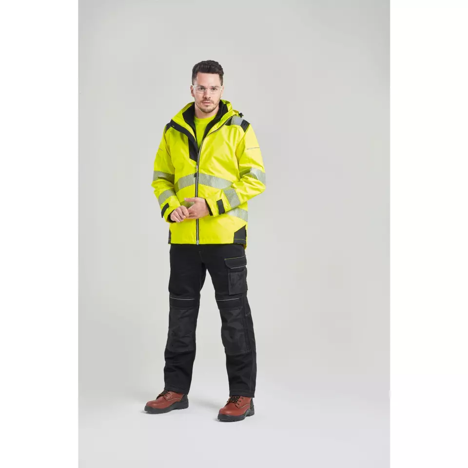 Portwest PW365YBR, PW3 Hi-Vis 3-in-1 Jacket, Yellow/Black, image 7, gallery thumbnail