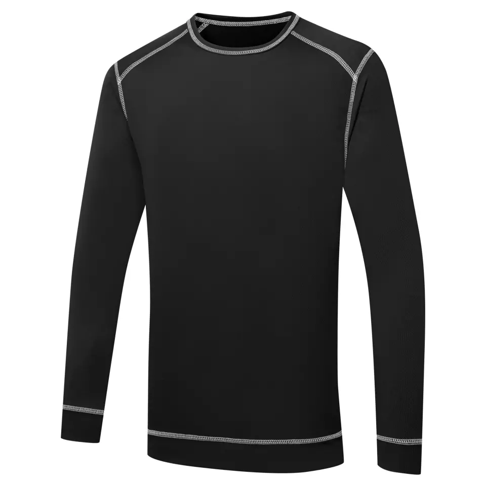 Portwest B153BKR, Base Pro Antibacterial Top, Black, image 4, gallery thumbnail