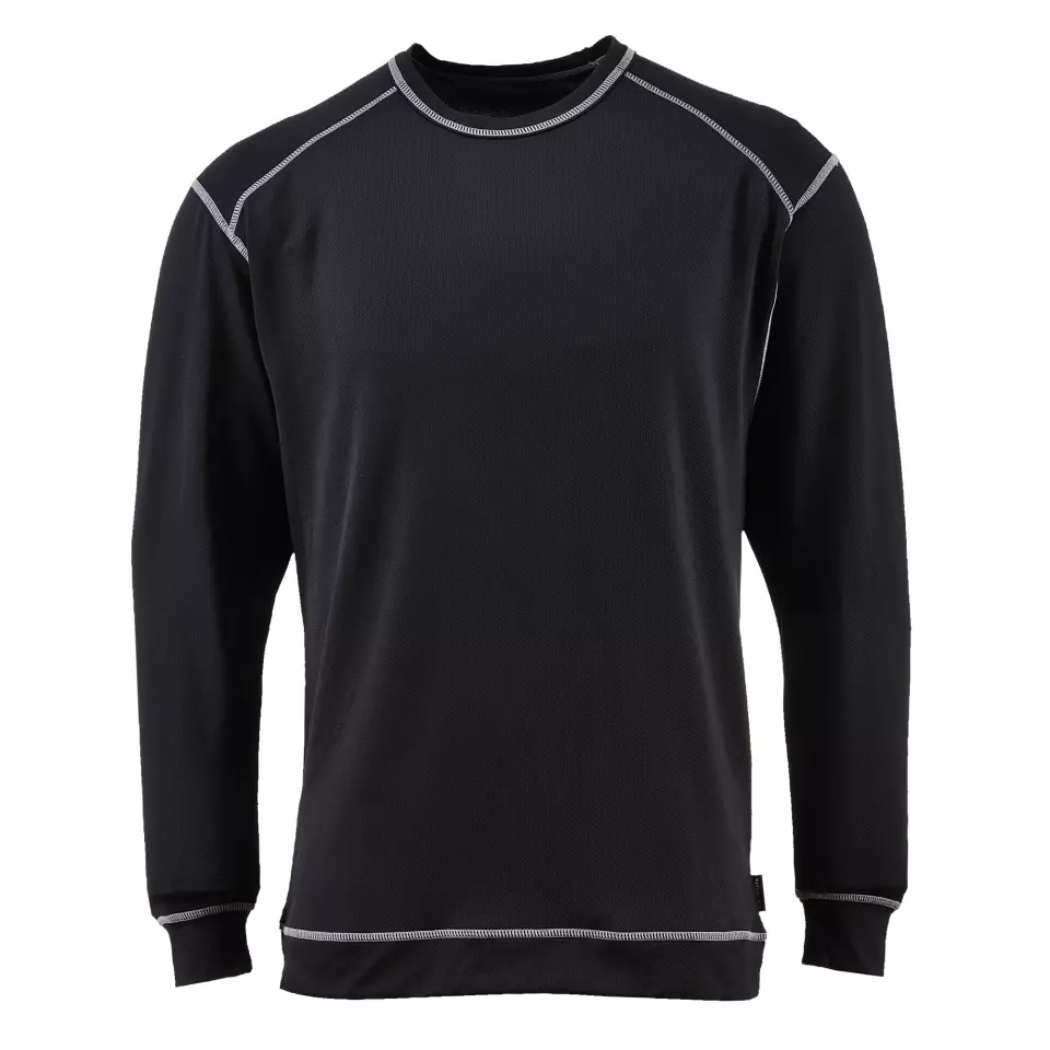 Portwest B153BKR, Base Pro Antibacterial Top, Black, image 5, gallery thumbnail